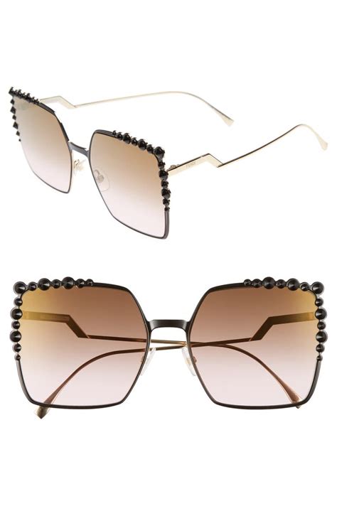 fendi women's square 60mm sunglasses|Fendi sunglasses catalogue.